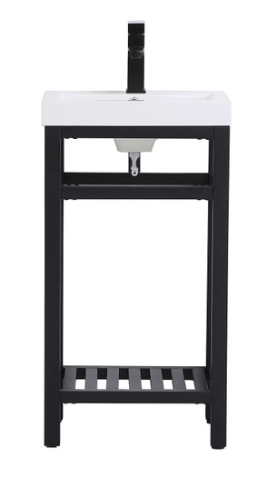 Raya Single Bathroom Vanity in black (173|VF14018BK)