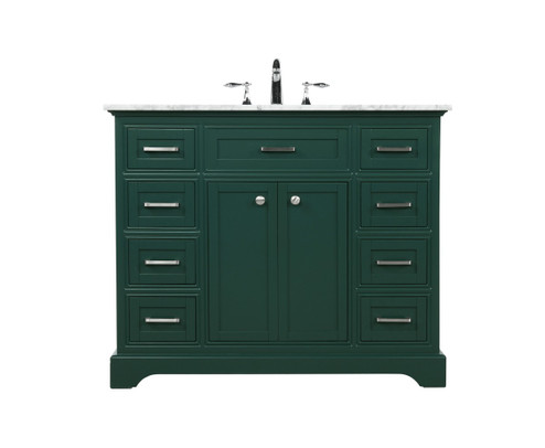 Americana Single Bathroom Vanity in green (173|VF15042GN)