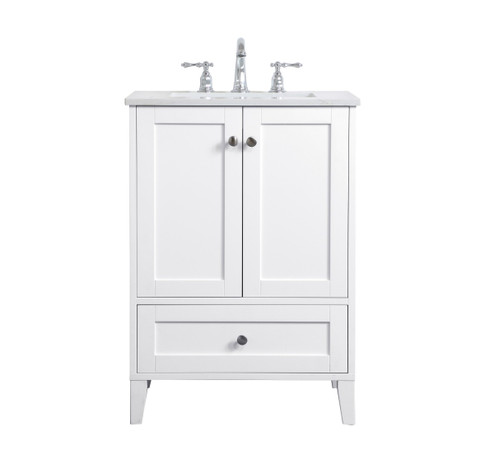 Sommerville Single Bathroom Vanity in White (173|VF18024WH) Sommerville Single Bathroom Vanity in White (173|VF18024WH)