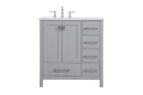 Irene Single Bathroom Vanity in Gray (173|VF18832GR)