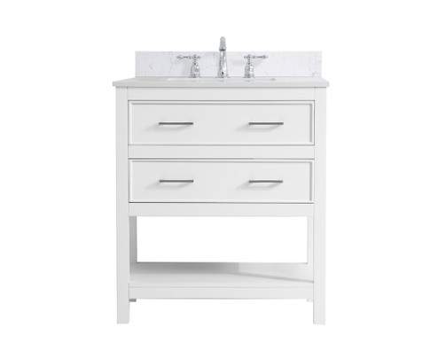 Sinclaire Bathroom Vanity Set in White (173|VF19030WH-BS)