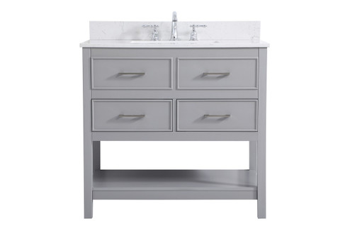 Sinclaire Vanity Sink Set in gray (173|VF19036GR-BS)