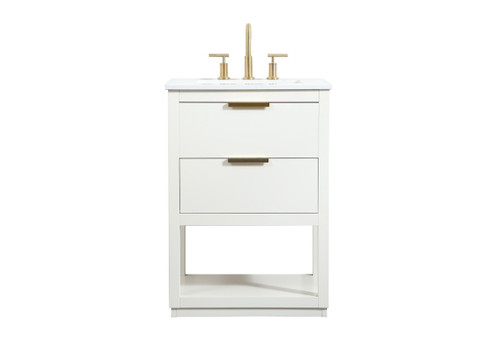 Larkin Vanity Sink Set in white (173|VF19224WH)