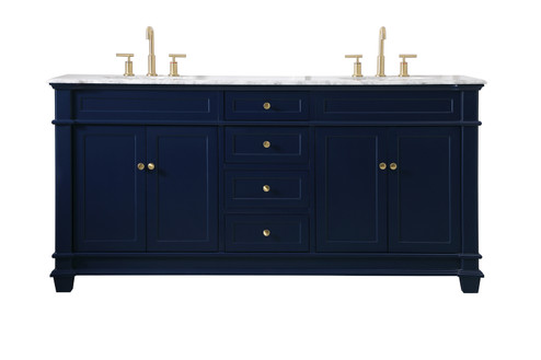 Wesley Bathroom Vanity Set in Blue (173|VF50072DBL)