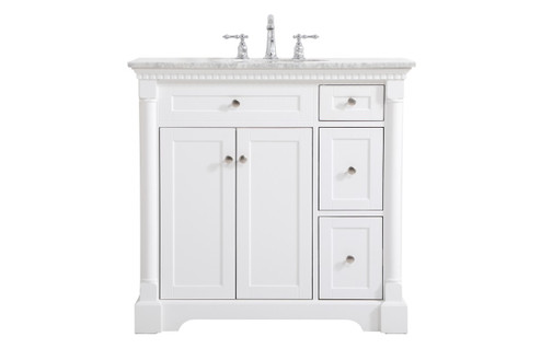 Clarence Bathroom Vanity Set in White (173|VF53036WH) Clarence Bathroom Vanity Set in White (173|VF53036WH)