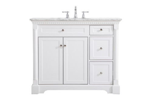 Clarence Bathroom Vanity Set in White (173|VF53042WH)