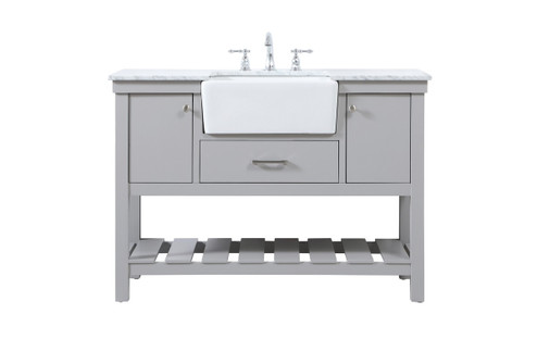 Clement Single Bathroom Vanity in grey (173|VF60148GR)