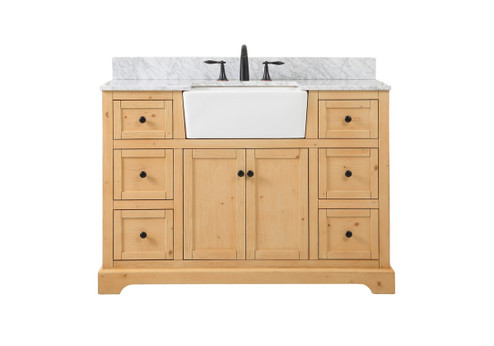Franklin Single Bathroom Vanity in natural wood (173|VF60248NW-BS)