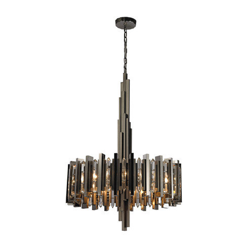 Industrialist Eight Light Pendant in Black Nickel (45|1140-016)