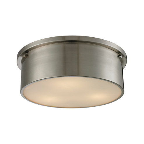 Simpson Three Light Flush Mount in Brushed Nickel (45|11821/3)