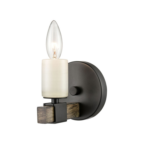 Stone Manor One Light Wall Sconce in Matte Black (45|15460/1)