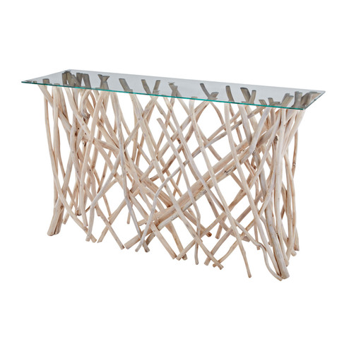 Teak Root Console Table in Bleached (45|162-027)