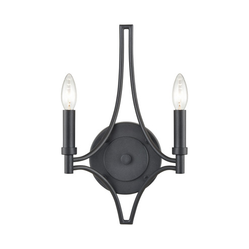 Spanish Villa Two Light Wall Sconce in Charcoal (45|33431/2)