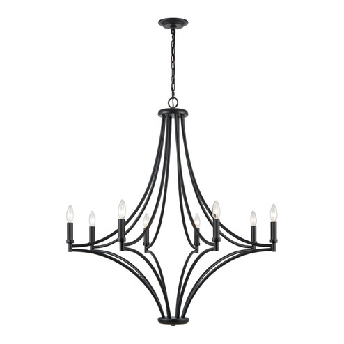 Spanish Villa Eight Light Chandelier in Charcoal (45|33437/8)