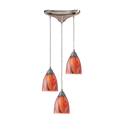 Arco Baleno Three Light Pendant in Satin Nickel (45|416-3M)