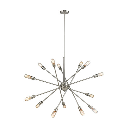 Delphine 14 Light Chandelier in Satin Nickel (45|46262/14)