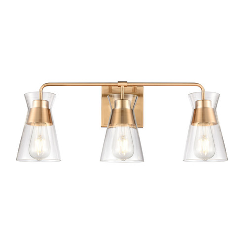 Brookville Three Light Vanity in Burnished Brass (45|47672/3)