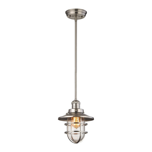 Seaport One Light Mini Pendant in Satin Nickel (45|66354/1)