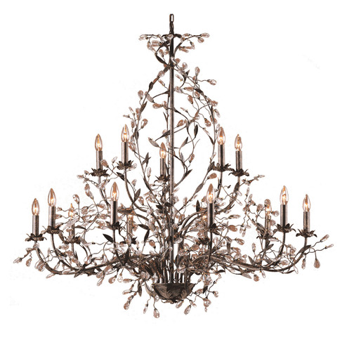 Circeo 15 Light Chandelier in Deep Rust (45|8056/10+5)