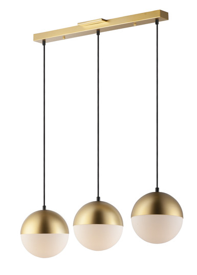 Half Moon LED Pendant in Metallic Gold (86|E20363-92MG)