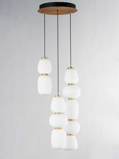 Soji LED Pendant in Black / Gold (86|E25069-92BKGLD)