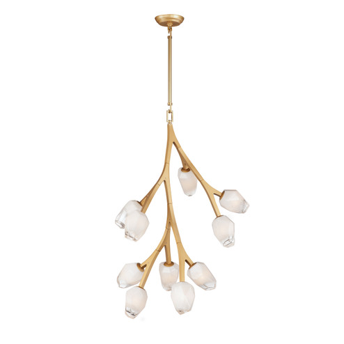 Blossom LED Pendant in Natural Aged Brass (86|E32798-93NAB)