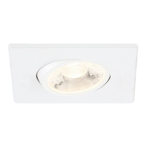 34892-30 LED REC,3IN,SQ GMBL,8W,30K,WHT in White (40|34892-30-02)