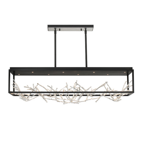Aerie LED Linear Chandelier in Silver-Black Mix (40|35642-023)