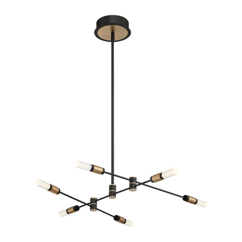 Albany LED Chandelier in Deep Black/Brass (40|37050-016)