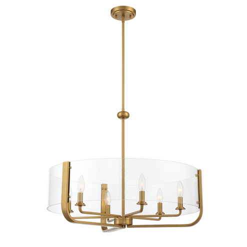 Campisi Six Light Chandelier in Gold (40|38155-017) Campisi Six Light Chandelier in Gold (40|38155-017)
