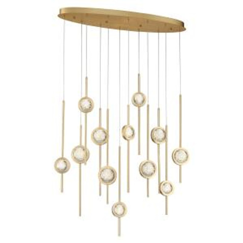 Barletta LED Chandelier in Brass Anodized Aluminum (40|39466-020)