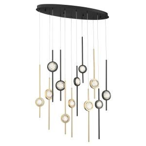 Barletta LED Chandelier in Gold-Black Mix (40|39466-037)