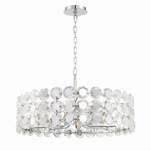 Perrene Eight Light Chandelier in Chrome (40|44286-019)