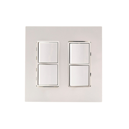 Dual Duplex Switch Wall Plate And Gang Box in White (40|EFDWPW)