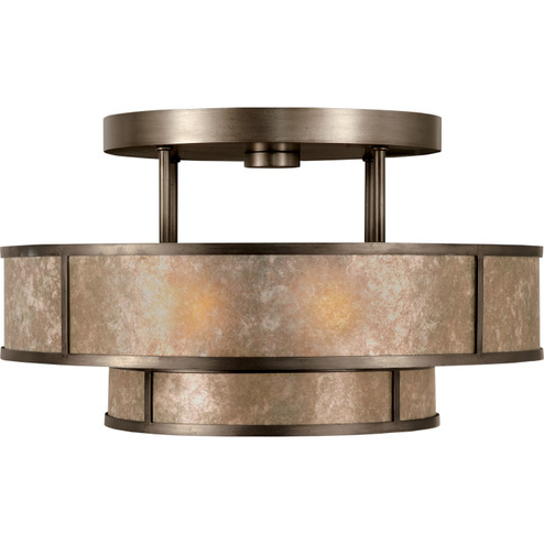 Singapore Moderne Three Light Semi-Flush Mount in Bronze (48|600940ST)