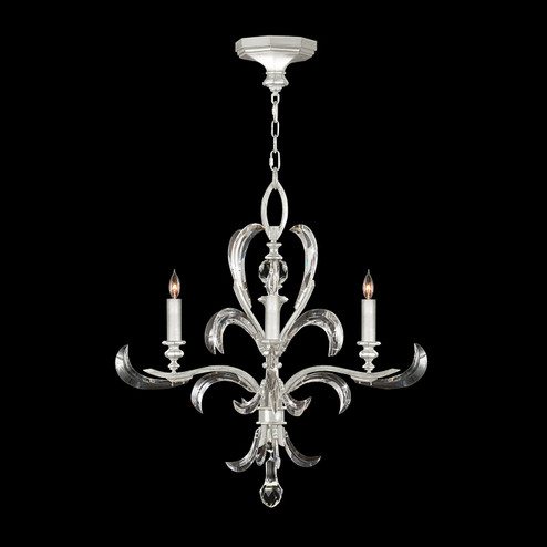 Beveled Arcs Four Light Chandelier in Silver Leaf (48|701540-SF4)