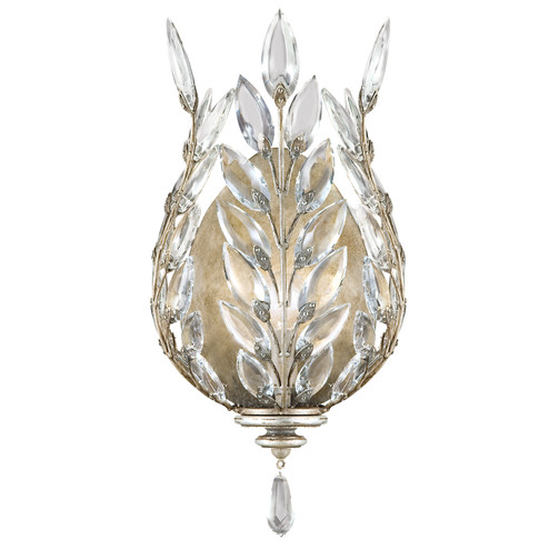 Crystal Laurel One Light Wall Sconce in Silver (48|759550ST)