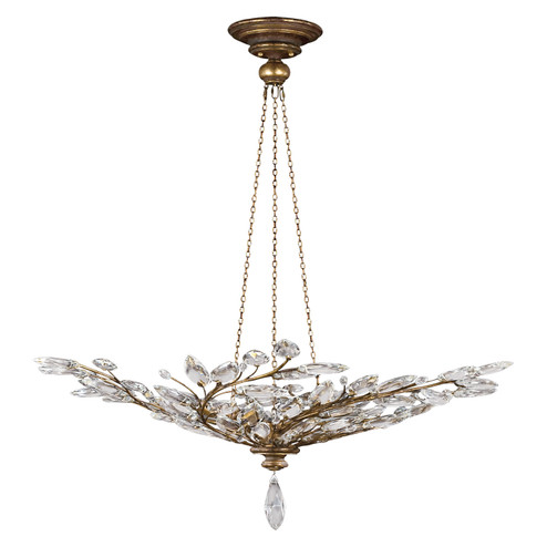 Crystal Laurel Six Light Pendant in Gold (48|776440ST)