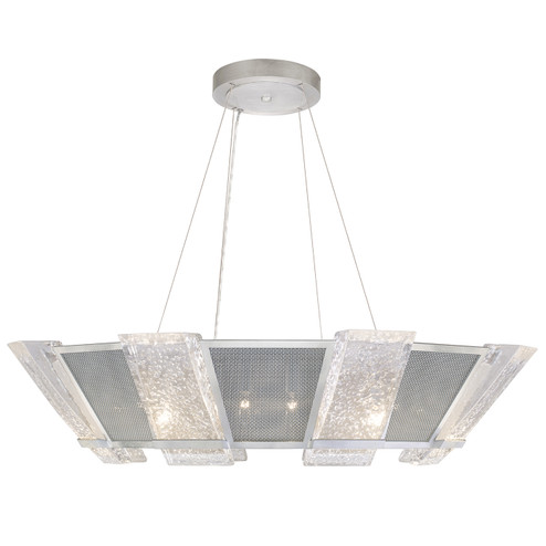 Crownstone 16 Light Pendant in Silver w/Metal Mesh Inserts (48|890640-12ST)