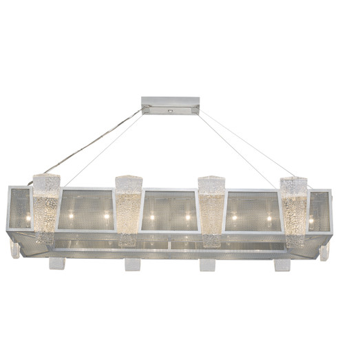 Crownstone 16 Light Pendant in Silver w/Metal Mesh Inserts (48|891240-12ST)