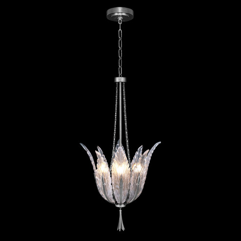 Plume Four Light Pendant in Silver/Dichroic ''Plumes'' (48|893940-1ST)