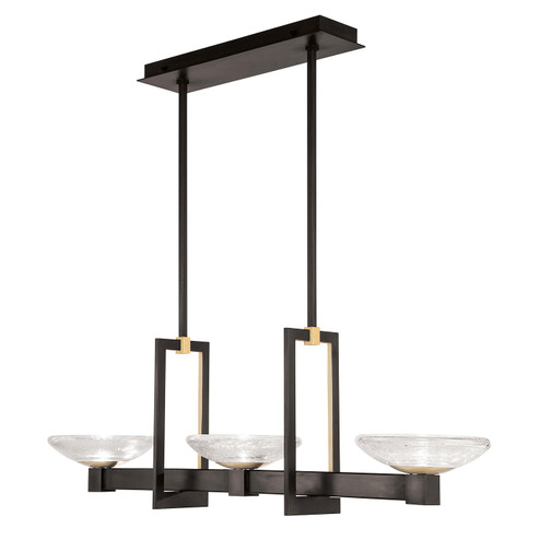 Delphi LED Pendant in Black/Gold (48|897040-3ST)