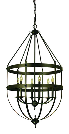 Hannover Six Light Foyer Chandelier in Mahogany Bronze (8|1018 MB)