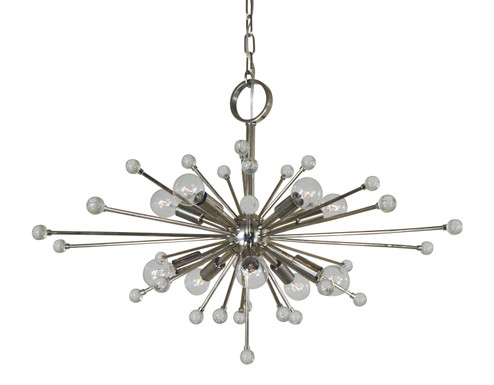 Supernova Ten Light Chandelier in Satin Brass (8|3085 SB)