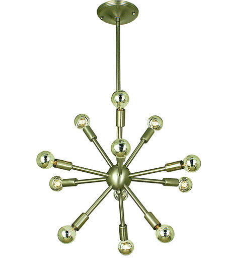 Simone 12 Light Chandelier in Brushed Nickel (8|4393 BN)