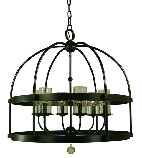 Compass Six Light Foyer Chandelier in Polished Nickel (8|4526 PN)