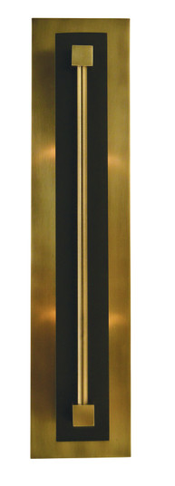 Louvre Two Light Wall Sconce in Antique Brass with Matte Black (8|4802 AB/MBLACK)