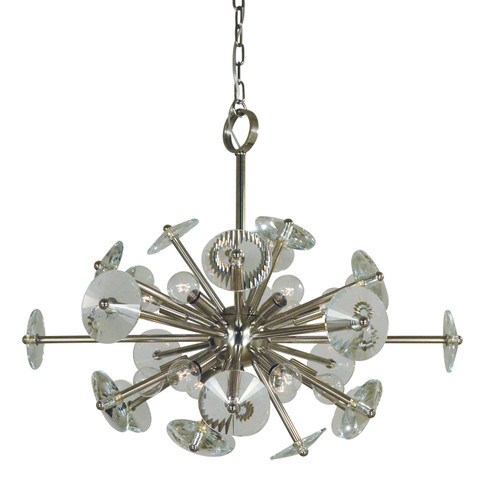 Apogee 12 Light Chandelier in Satin Pewter (8|4817 SP)