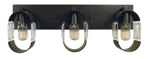 Josephine Three Light Wall Sconce in Polished Nickel w/Brushed Nickel Accents (8|5013 PN/BN)