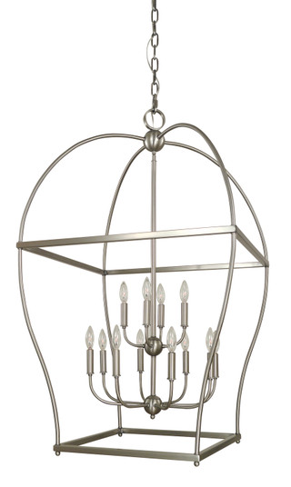 Kenmare 12 Light Foyer Chandelier in Brushed Nickel (8|5472 BN)
